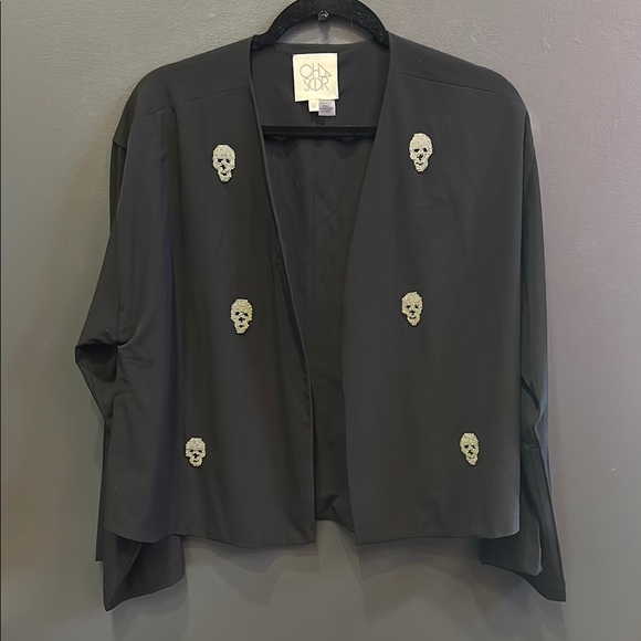 Chaser | Black Skull Embellished Jacket | Women’s Blazer | Medium - Picture 3 of 10